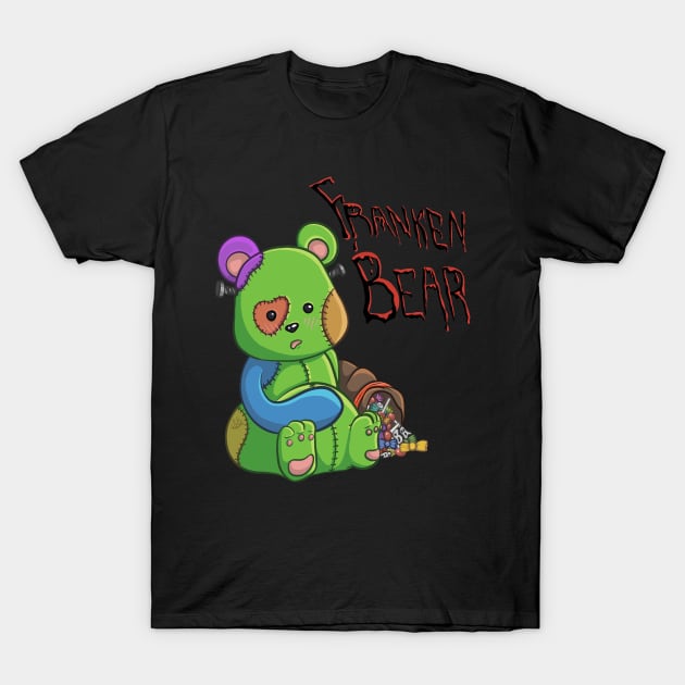 Franken Bear (BLKB) T-Shirt by MB's Workshop